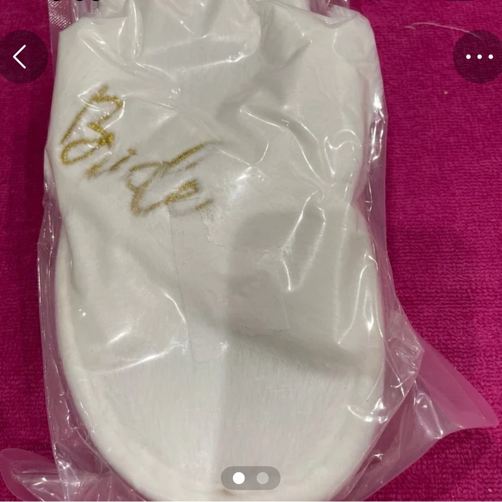 Bride White Slippers